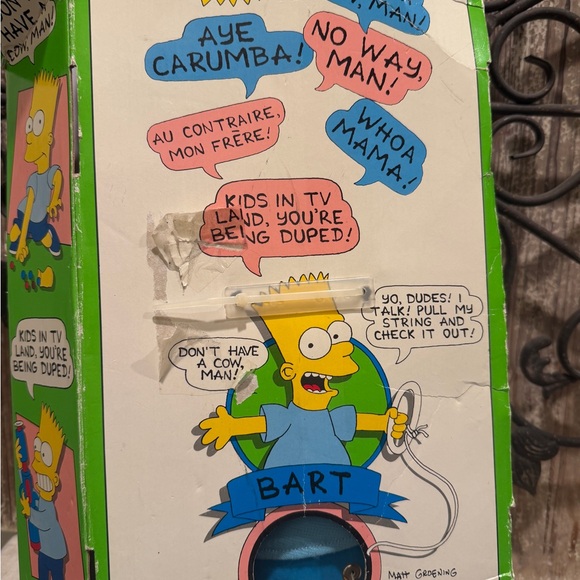 VTG 18" Bart Simpson Pull String Talking Doll 1990 Dan Dee The Simpsons 20th Fox - Picture 4 of 7